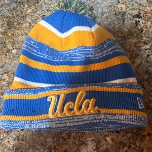 New Era UCLA Bruins Striped Collegiate Puffer Beanie One Size Adult Unisex